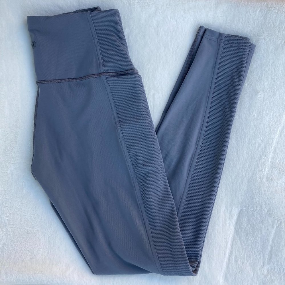 Lululemon Steam Blue Wunder Under High Rise Tight